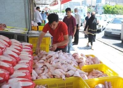 قیمت مرغ در بازار امروز یکشنبه 6 آذر 1401